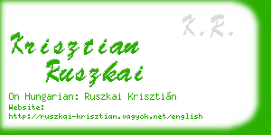 krisztian ruszkai business card