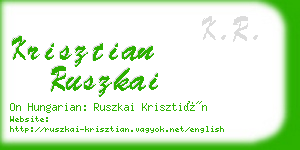 krisztian ruszkai business card